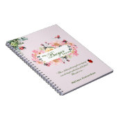 女性牧師の妻の祈りの言葉ジャーナル ノートブック (右側)