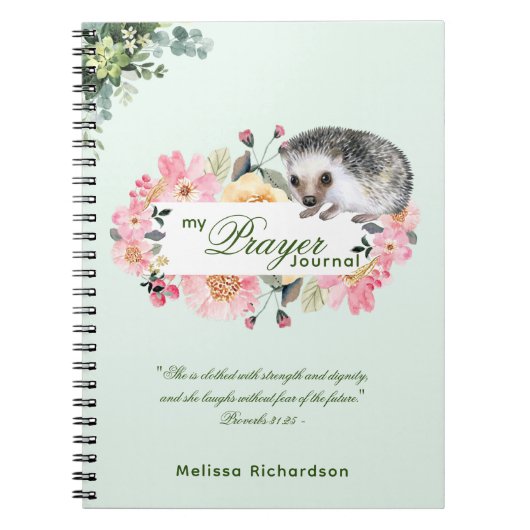女性牧師の妻の祈りの言葉ジャーナル ノートブック (正面)