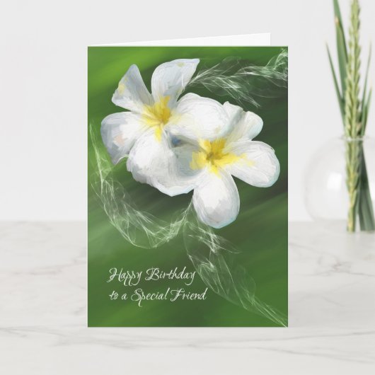 女性特別な友人のためのバースデー・カード カード (正面)