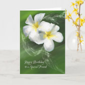 女性特別な友人のためのバースデー・カード カード (黄色い花)