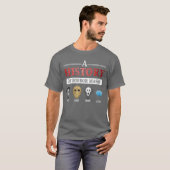 女性犯罪連続殺人鬼 恐怖の歴史 Tシャツ (正面フル)