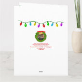 女性獣医クリスマスカード 個別化された カード (裏面)