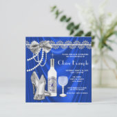 女性王室のブルーとシルバーの完成度 招待状 (スタンド正面)