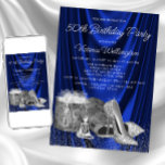 女性王室のブルーシルバーシューズ任意の数誕生日 招待状<br><div class="desc">女性王室のブルーとシルバーのバースデーかわいらしパーティー招待シルバーハイヒールの靴、香りのボトルと美しいブルーのサテンの背景のギフト王室の。この女性王室のの青い誕生日会の招待は簡単にカスタマイズあなたのイベントのためにあなたのイベント詳細を追加する。</div>