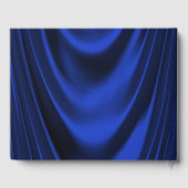 女性王室のブルーシルバーバースデーパーティーゲストブック ゲストブック (裏面)