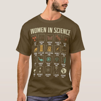 女性理科デザイン生物学化学 Tシャツ