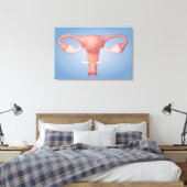 女性生殖器の概念像2 キャンバスプリント (インサイチュ (寝室))