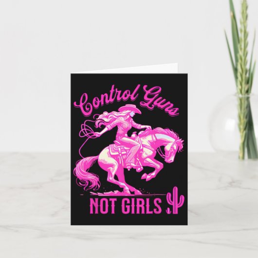 女性生殖権を持たない銃をコントロール カード (正面)