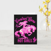 女性生殖権を持たない銃をコントロール カード (黄色い花)