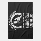 女性生物医学技術者用生物医学工学エンジニア キッチンタオル (縦)