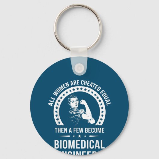 女性生物医学技術者用生物医学工学エンジニア キーホルダー (正面)