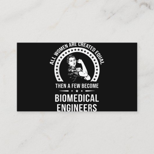 女性生物医学技術者 名刺 (正面)