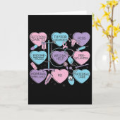 女性産科バレンタインデーナース婦人科産科医 カード (黄色い花)