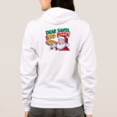 女性用あったかサンタさんピザクリスマスパーカー パーカ (裏面)