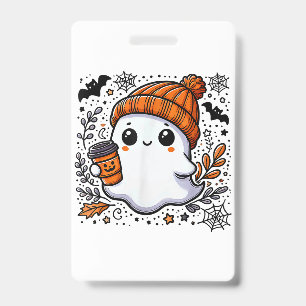 女性用かわいいハロウィンシャツハロウィン幽霊Cof バッジ