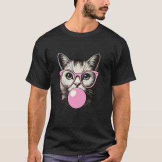 女性用のかわいい猫のTシャツ 楽しい猫好きのための服 Tシャツ