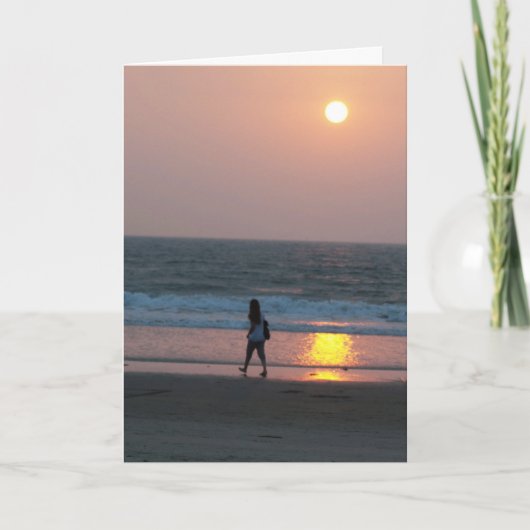 女性用のカスタマイズ可能な誕生日カード カード (正面)