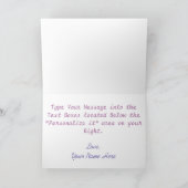 女性用のグリーティングカードを作成 カード (内部)