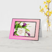 女性用のデイカード カード (黄色い花)