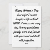 女性用のデイカード シーズンカード (裏面)