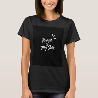 女性用のブラックハーフスリーブTシャツです Tシャツ