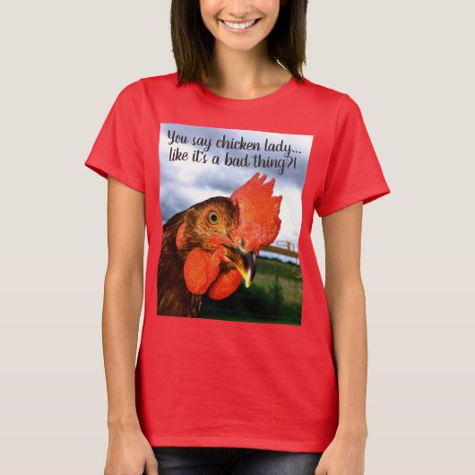 女性用のルースターTシャツ Tシャツ (正面)