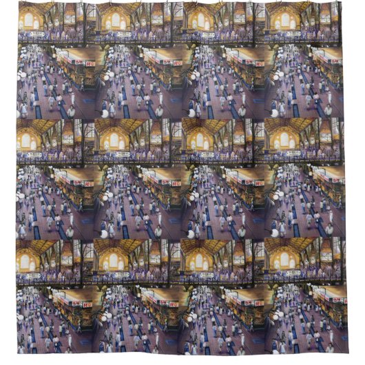 女性用の水洗便器は？ブダペスト シャワーカーテン (正面)