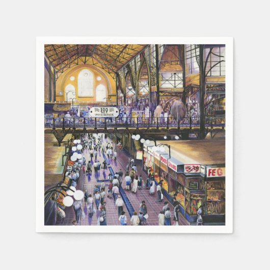 女性用の水洗便器は?ブダペスト スタンダードカクテルナプキン (正面)