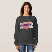 女性用のLove Sweatshirt スウェットシャツ (正面フル)