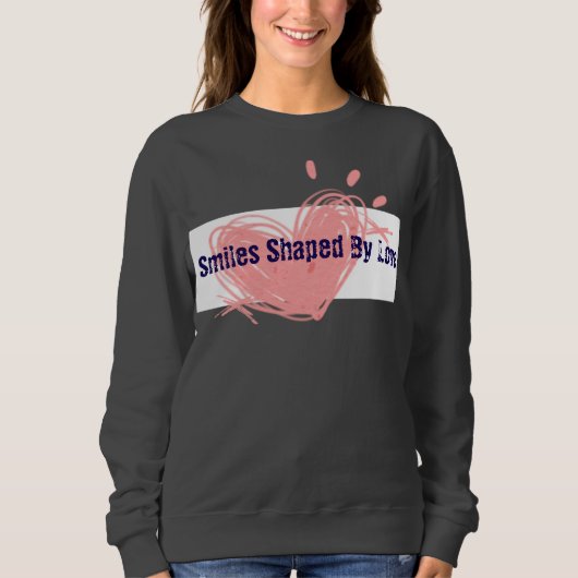 女性用のLove Sweatshirt スウェットシャツ (正面)