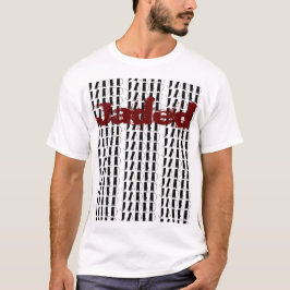 女性用または男性用の白いコットンTシャツに書かれた"JADED" Tシャツ