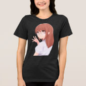 女性用アニメかわいいTシャツ トライブレンドTシャツ (正面)
