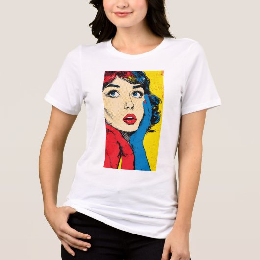 女性用アメリカ史アートグラフィックTシャツ トライブレンドTシャツ (正面)