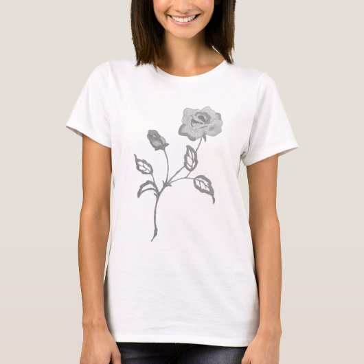女性用アートとデザインTシャツ Tシャツ (正面)