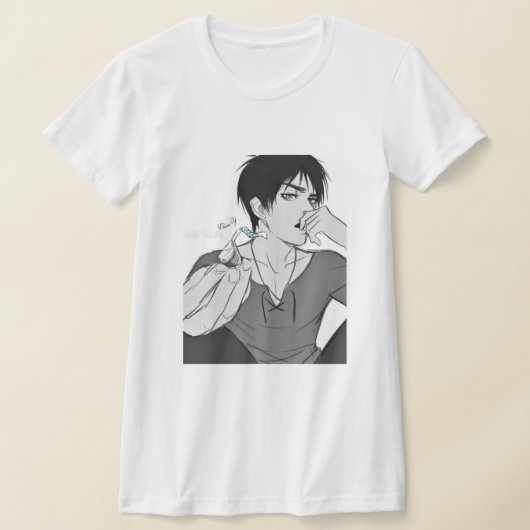 女性用エレン・イェーガー・シャツ Tシャツ (レイダウン)