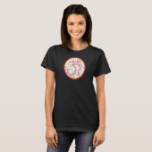 女性用オームグリーン ヨガ 1 Tシャツ (正面フル)
