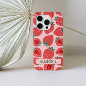 女性用カスタムストロベリーパターン携帯ケース Case-Mate iPhoneケース