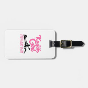 女性用カヤおもしろいックガールパカッコいいッドのカヤックギフト ラゲッジタグ