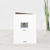 女性用カード4" x 5.6インチグリーティングカード カード (裏面)