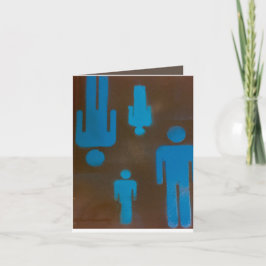 女性用カード4" x 5.6インチグリーティングカード カード