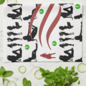 女性用キッチンハンドタオル キッチンタオル (折り畳み)