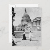 女性用キャピトル建物の外観 ポストカード (正面/裏面)