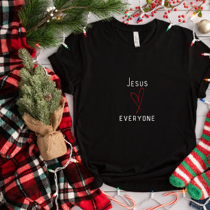 女性用クリスチャンTシャツ Jesus loves Tシャツ