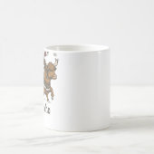 女性用クリスマスツリー点灯サンタハイランドコウ コーヒーマグカップ (中央)