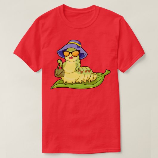 女性用グラマールハンドバッグサングラス付きキャタピラー Tシャツ (デザイン正面)