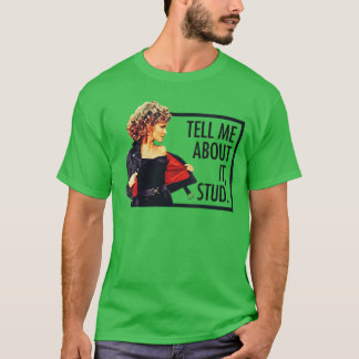 女性用グリースだって私に言わせてよスタッドサンディレトロ映画 Tシャツ