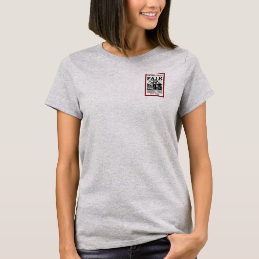 女性用グレーTシャツ Ag Society Tシャツ (正面)