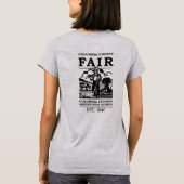 女性用グレーTシャツ Ag Society Tシャツ (裏面)