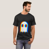 女性用ゴーストトリッピー・ヴェイパーウェーブハウスミュージックフェスティバル Tシャツ (正面フル)