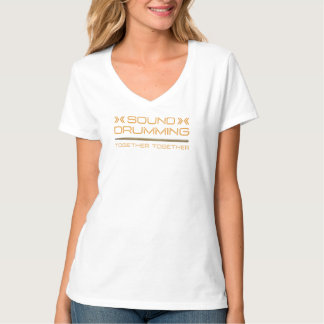 女性用サウンド ドラミング トゥギャザー Tシャツ